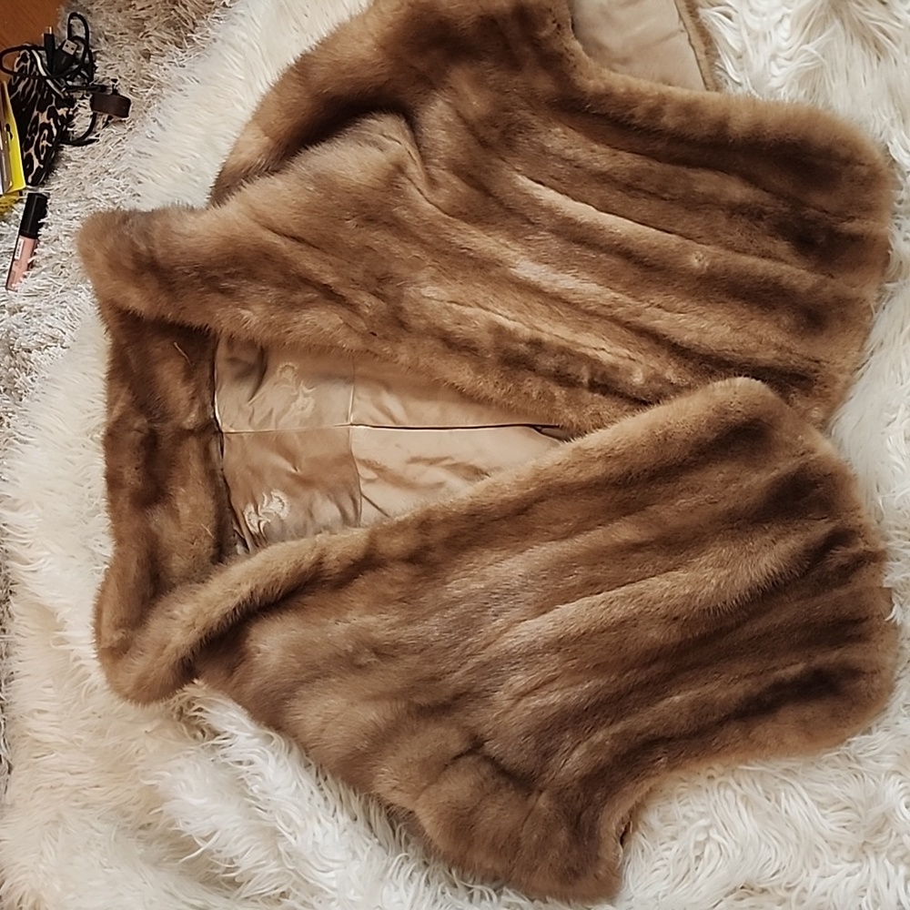 Vintage real fur stole